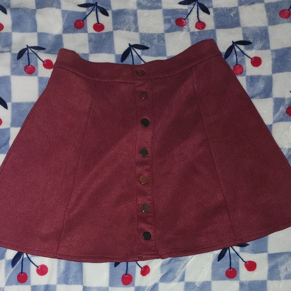 Elegant Button-Front Skater Skirt